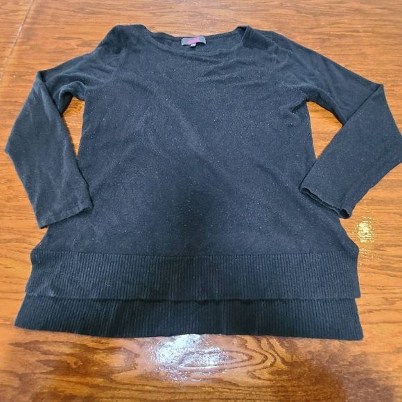Marled Sweaters - black tunic top